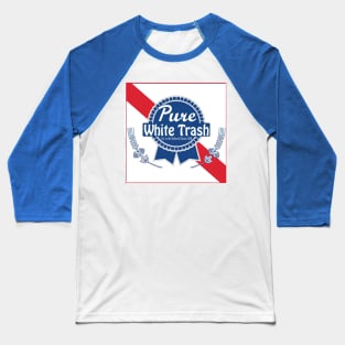 PBR Pure White Trash Baseball T-Shirt